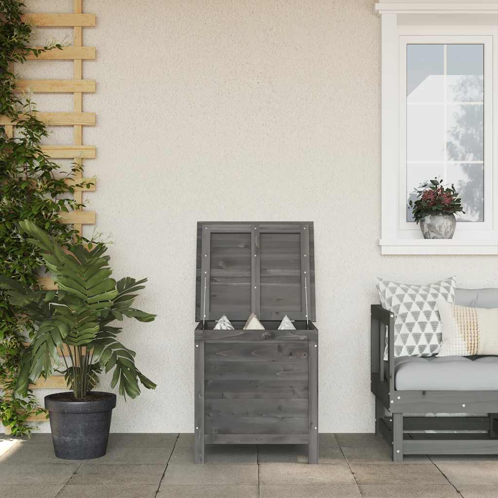 vidaXL Gartentruhe 50x49x56,5 cm Massivholz Tanne