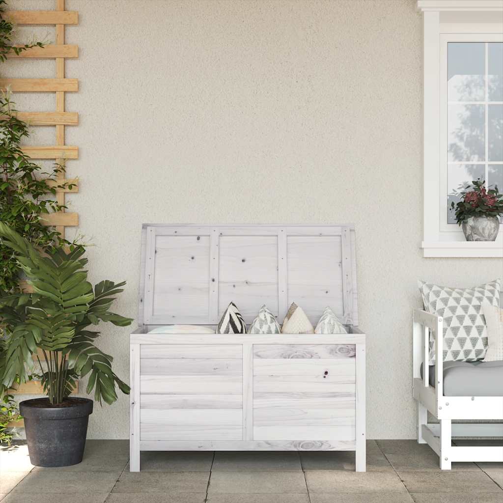 vidaXL Gartentruhe 50x49x56,5 cm Massivholz Tanne