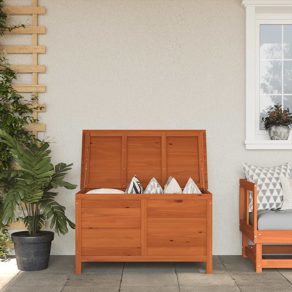 vidaXL Gartentruhe 50x49x56,5 cm Massivholz Tanne