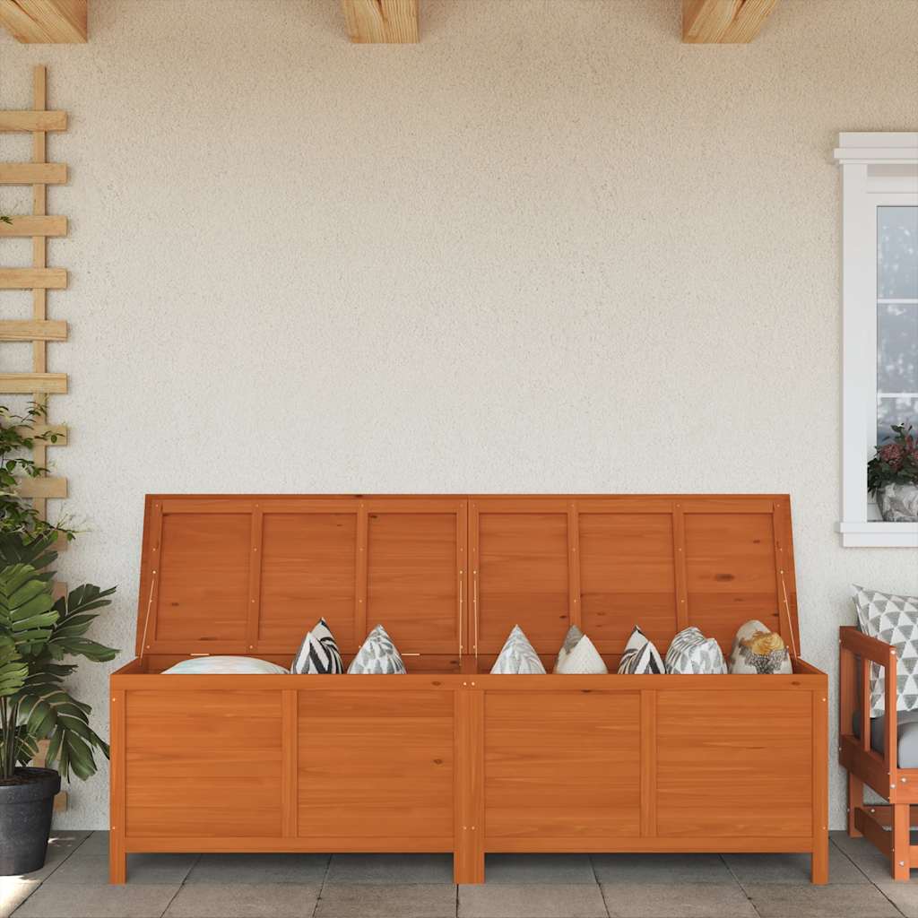 vidaXL Gartentruhe 50x49x56,5 cm Massivholz Tanne
