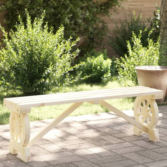 vidaXL Garten-Fußhocker 40x36,5x38,5 cm Massivholz Tanne