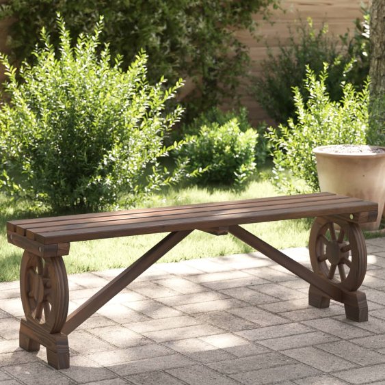 vidaXL Garten-Fußhocker 40x36,5x38,5 cm Massivholz Tanne