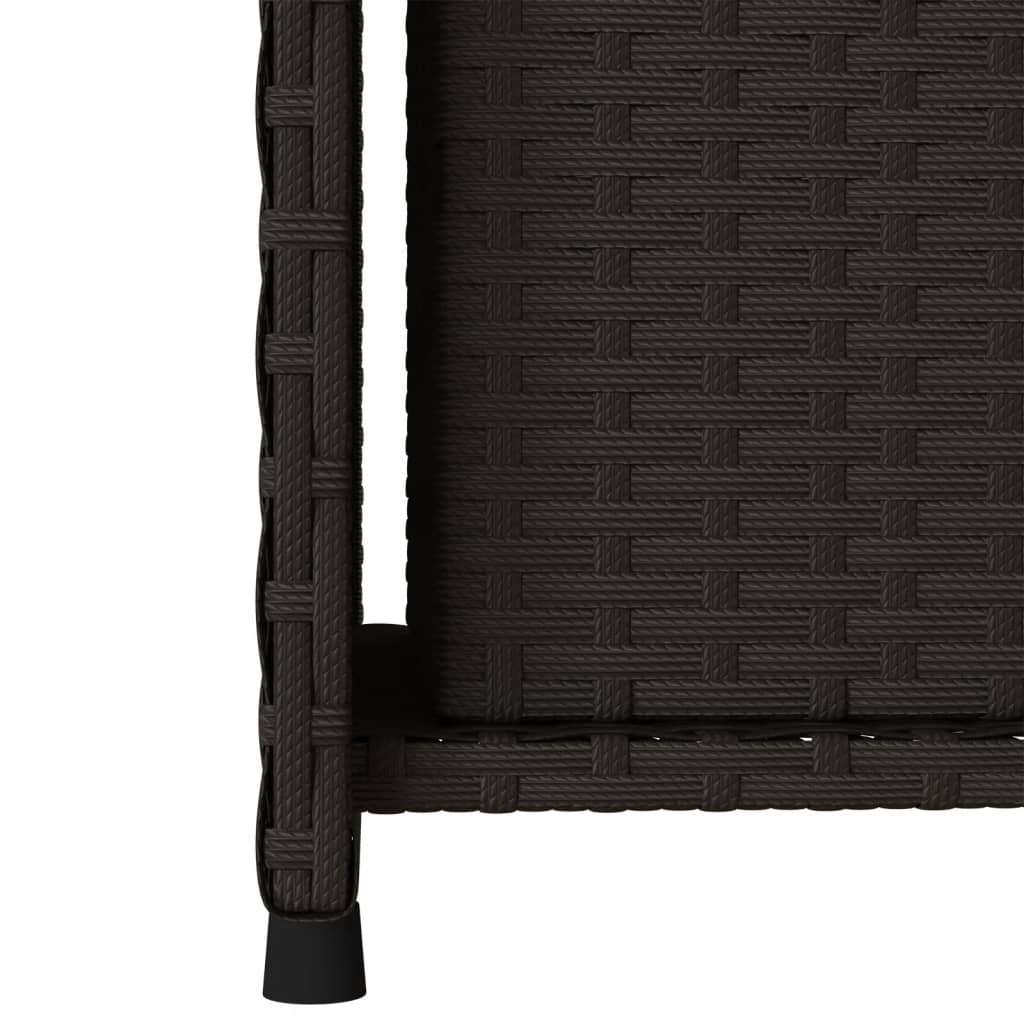 vidaXL Gartenschrank Schwarz 50x55x115 cm Poly Rattan