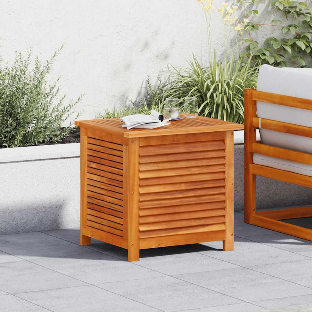 vidaXL Gartenbox mit Lüftungsschlitzen 60x50x56 cm Massivholz Akazie