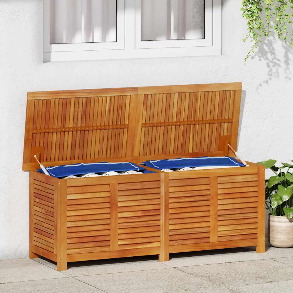 vidaXL Gartenbox mit Lüftungsschlitzen 60x50x56 cm Massivholz Akazie