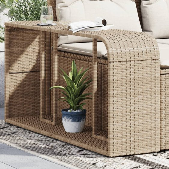 vidaXL Lagerregale 2 Stk. Schwarz Poly Rattan