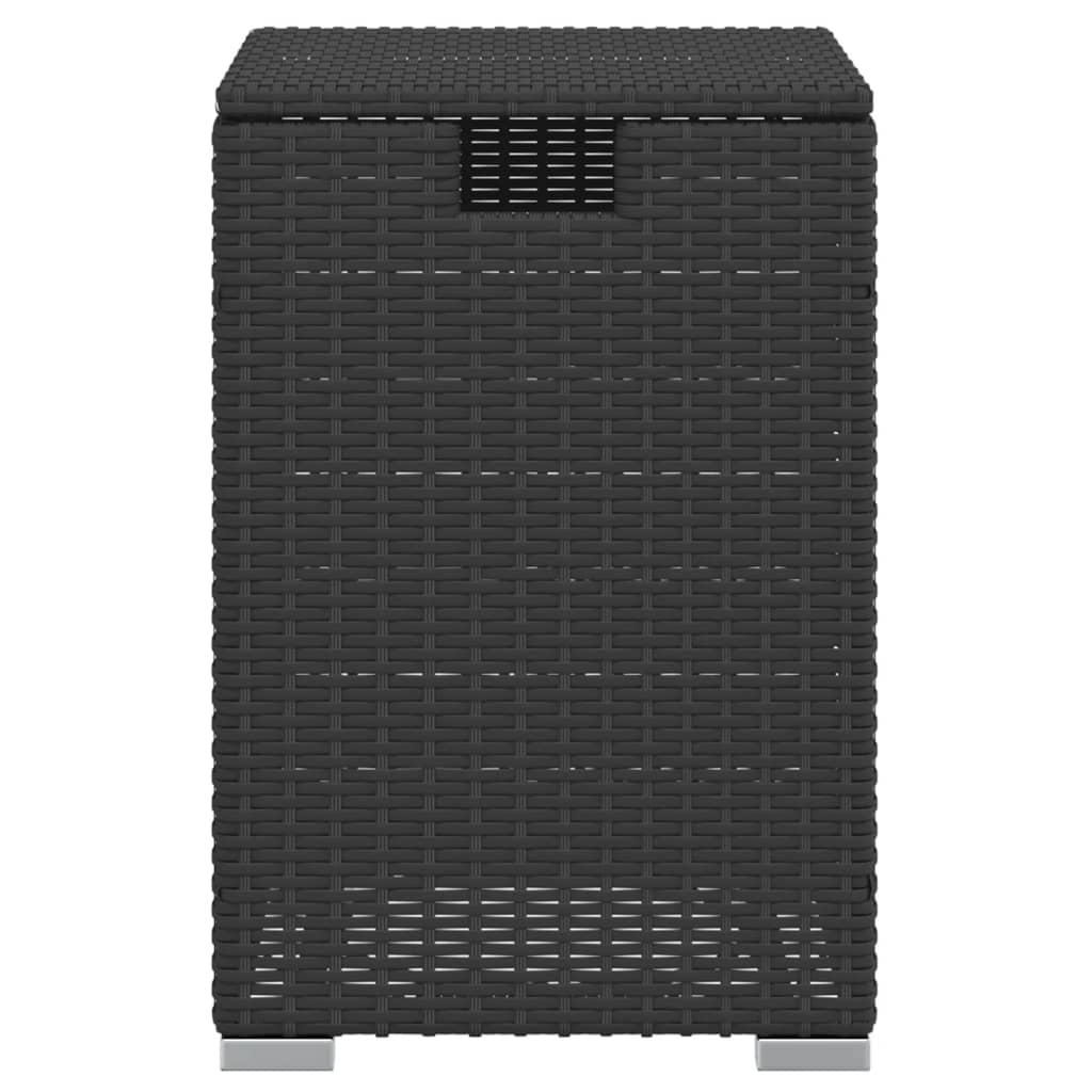 vidaXL Propan-Tank-Verstecktisch Schwarz 40x40x60 cm Poly Rattan