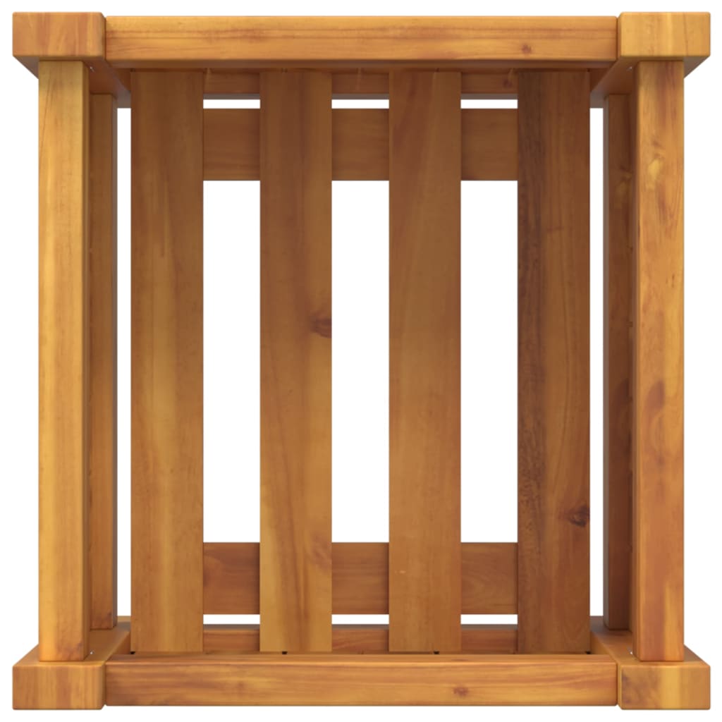 vidaXL Pflanzkübel mit Einlage 31x31x30 cm Massivholz Akazie