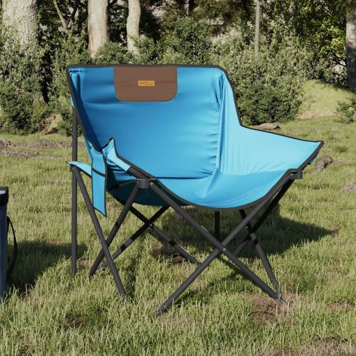 vidaXL Campingstühle 2 Stk. mit Tasche Klappbar Blau