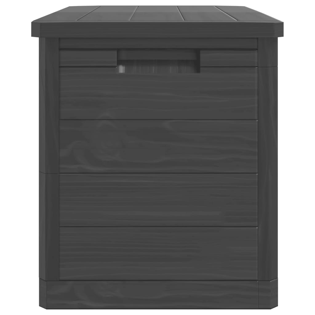 vidaXL Outdoor-Kissenbox Anthrazit 77,5x44,5x53 cm Polypropylen