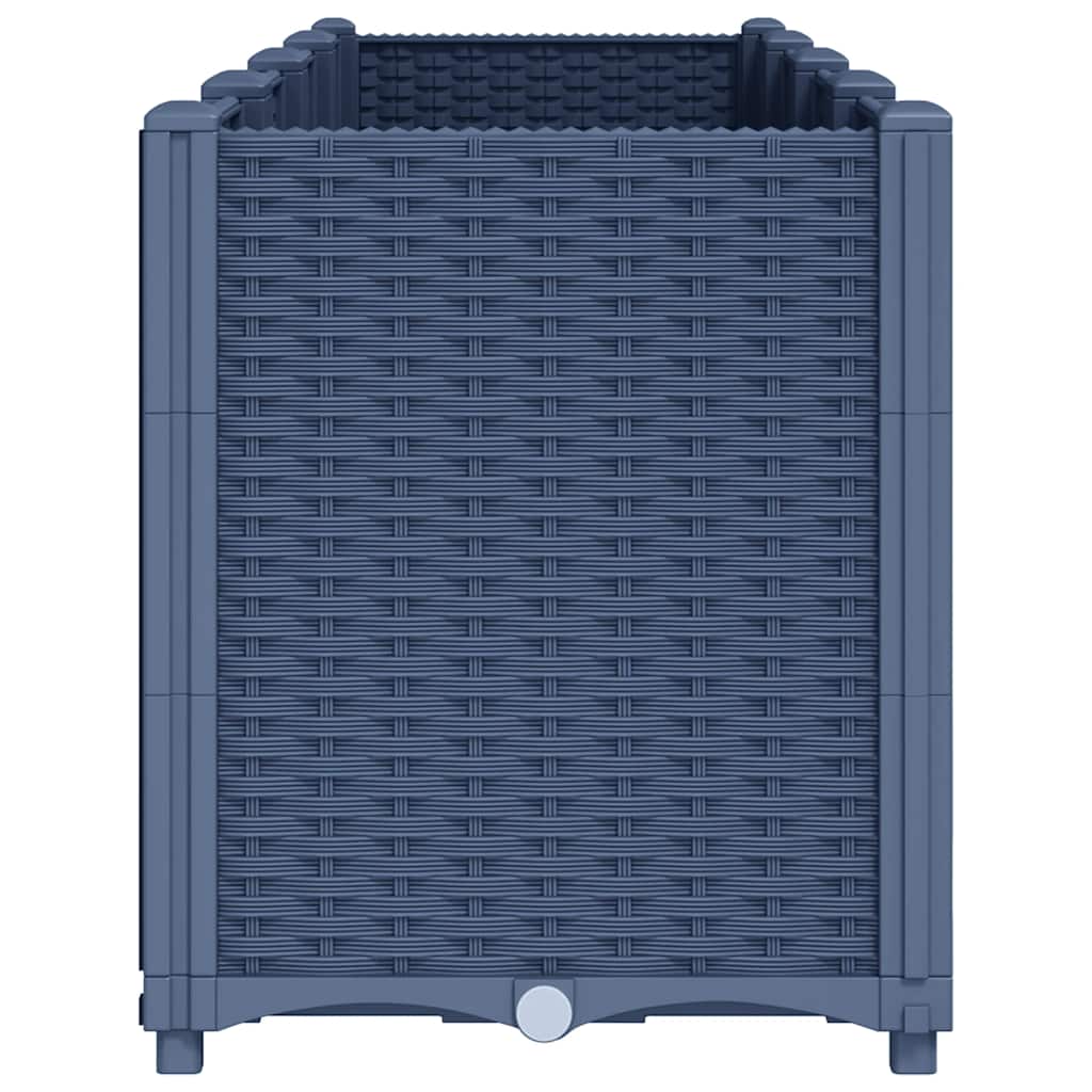 vidaXL Pflanzkübel Blaugrau 160x40x53 cm PP