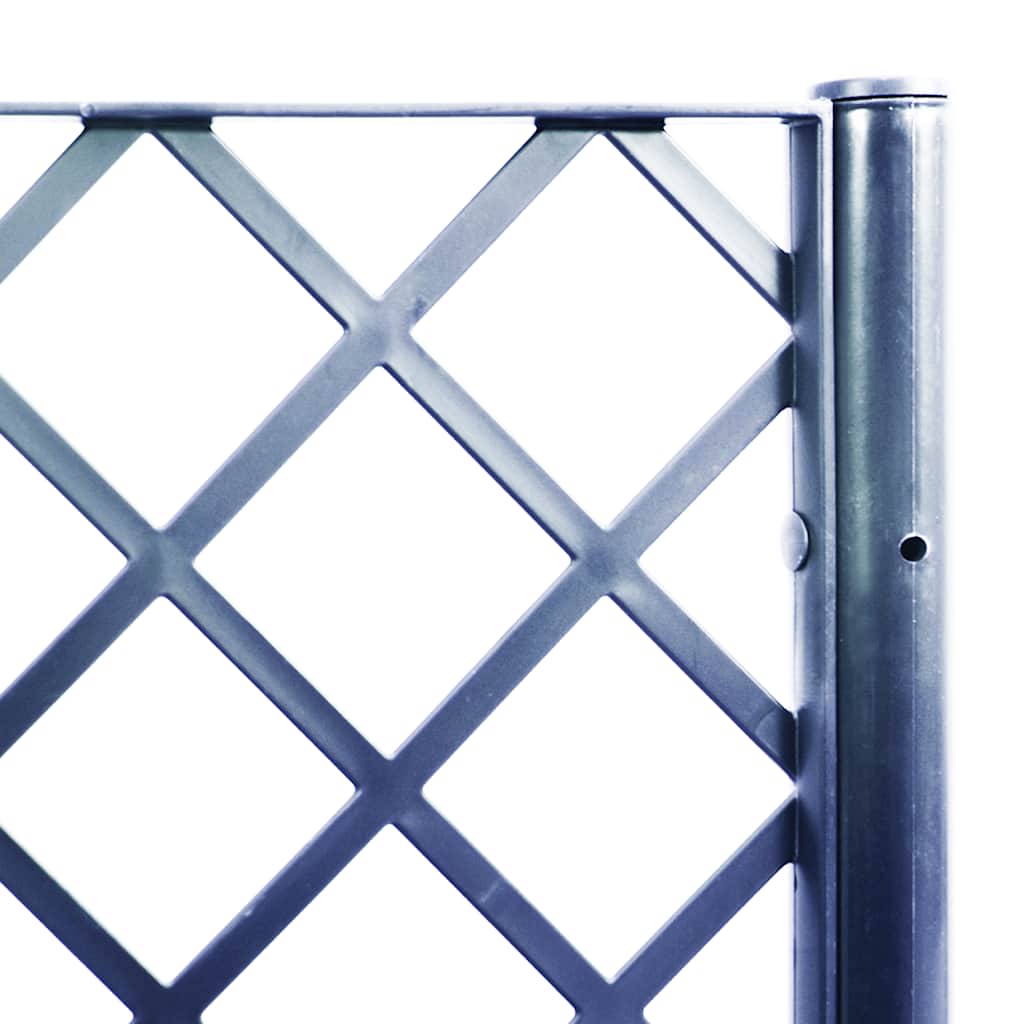 vidaXL Pflanzkübel mit Rankgitter Blaugrau 160x40x140 cm PP