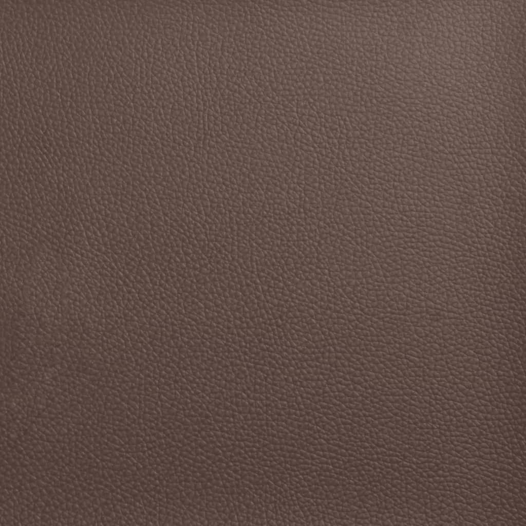 vidaXL Sitzbank mit Rückenlehne Braun 112x65,5x75 cm Kunstleder