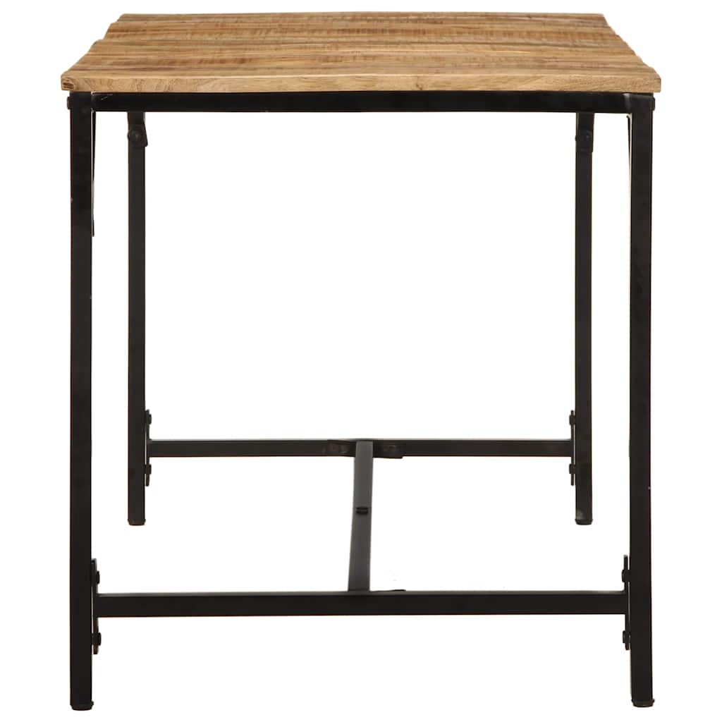 vidaXL Esstisch 140x70x75 cm Raues Massivholz Mango