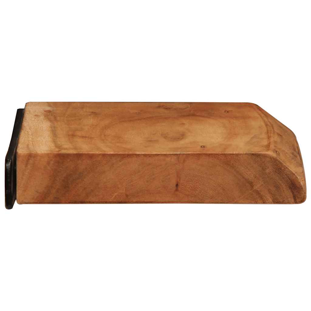 vidaXL Wandregale 2 Stk. 30x20x3,5 cm Massivholz Akazie