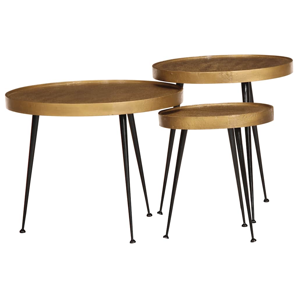 vidaXL Couchtisch 2 Stk. Schwarz Holzwerkstoff