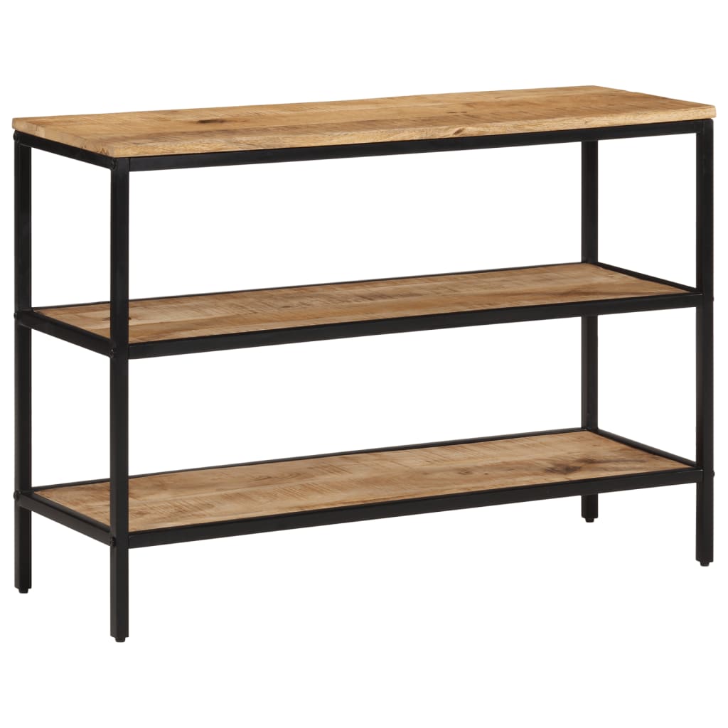 vidaXL Konsolentisch 70x35x70 cm Raues Massivholz Mango