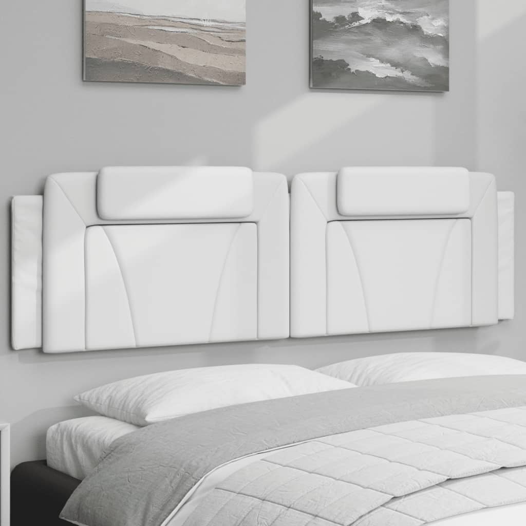 Kopfteilkissen "Viana" Schwarz 100 cm Kunstleder
