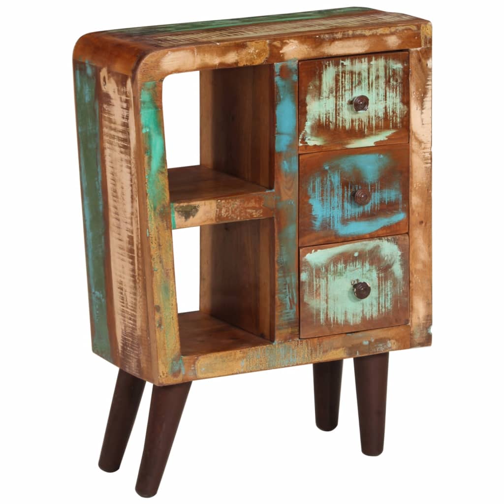 vidaXL Sideboard 55x30x80 cm Altholz Massiv