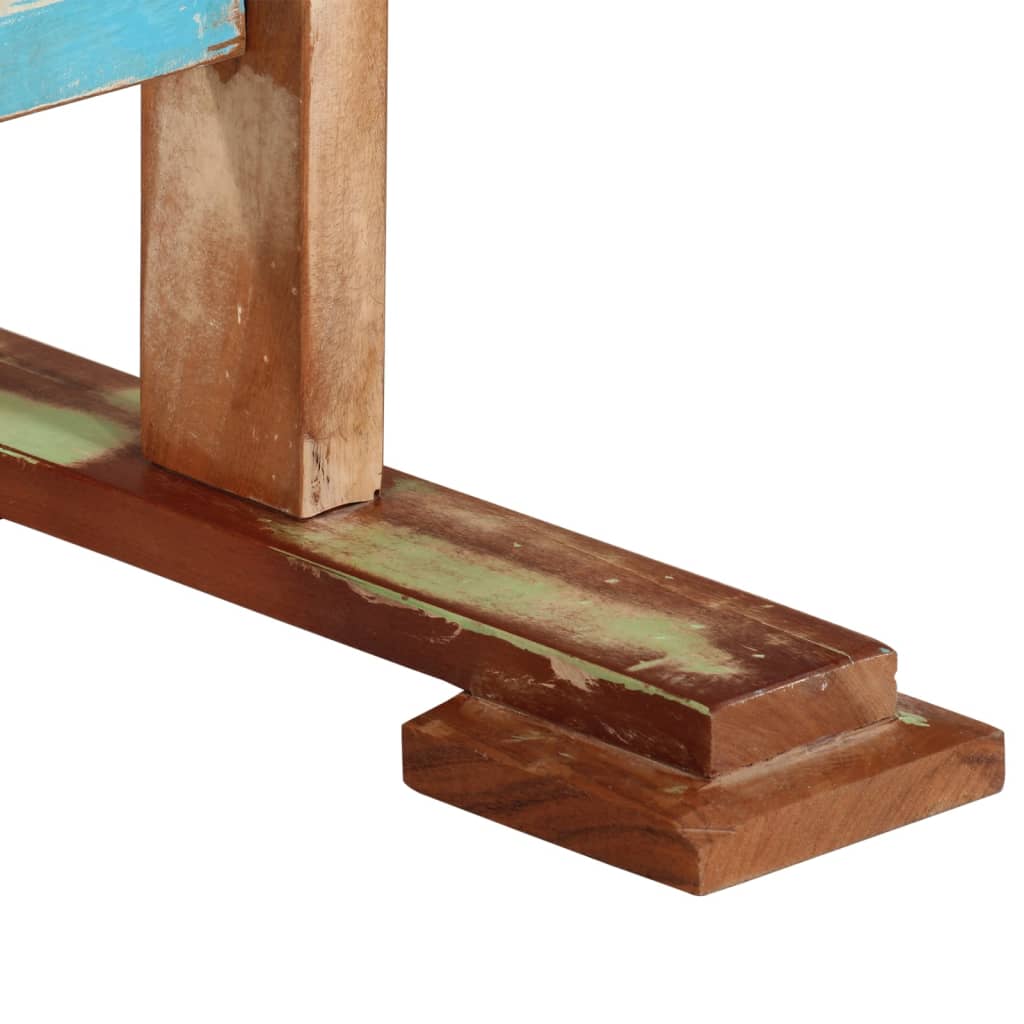 vidaXL Esstisch 110x55x78 cm Altholz Massiv