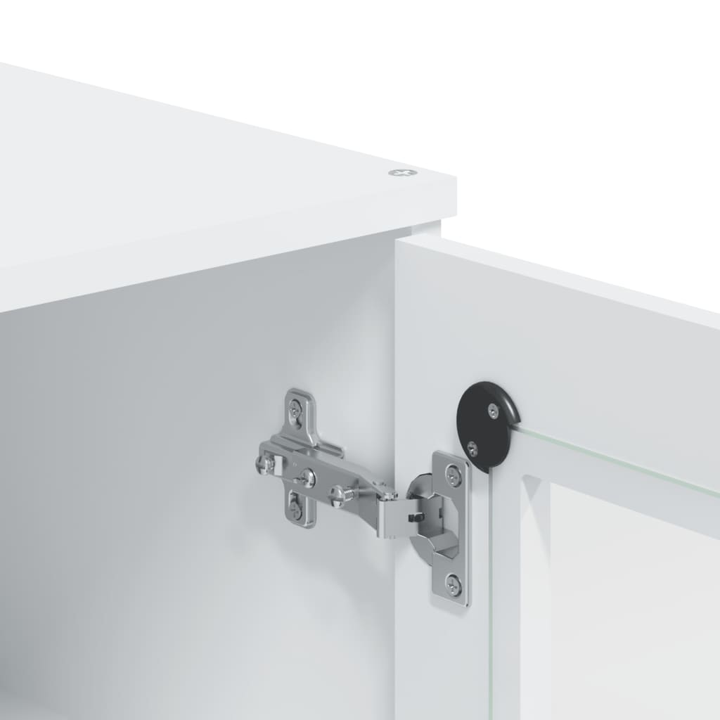 vidaXL Aufsatz für Highboard VIKEN Weiß Holzwerkstoff