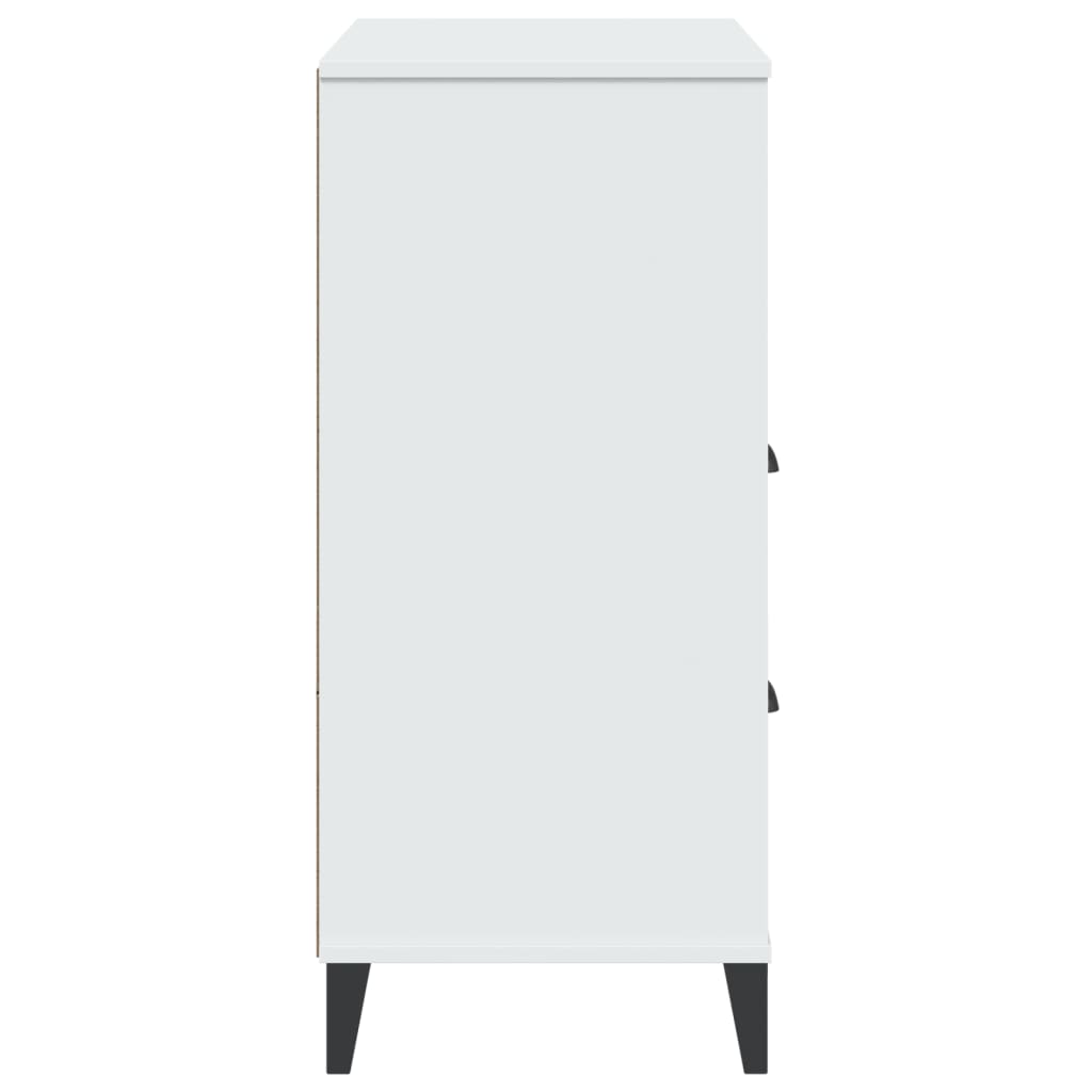 vidaXL Bücherschrank VIKEN Weiß 80x40x90 cm Holzwerkstoff