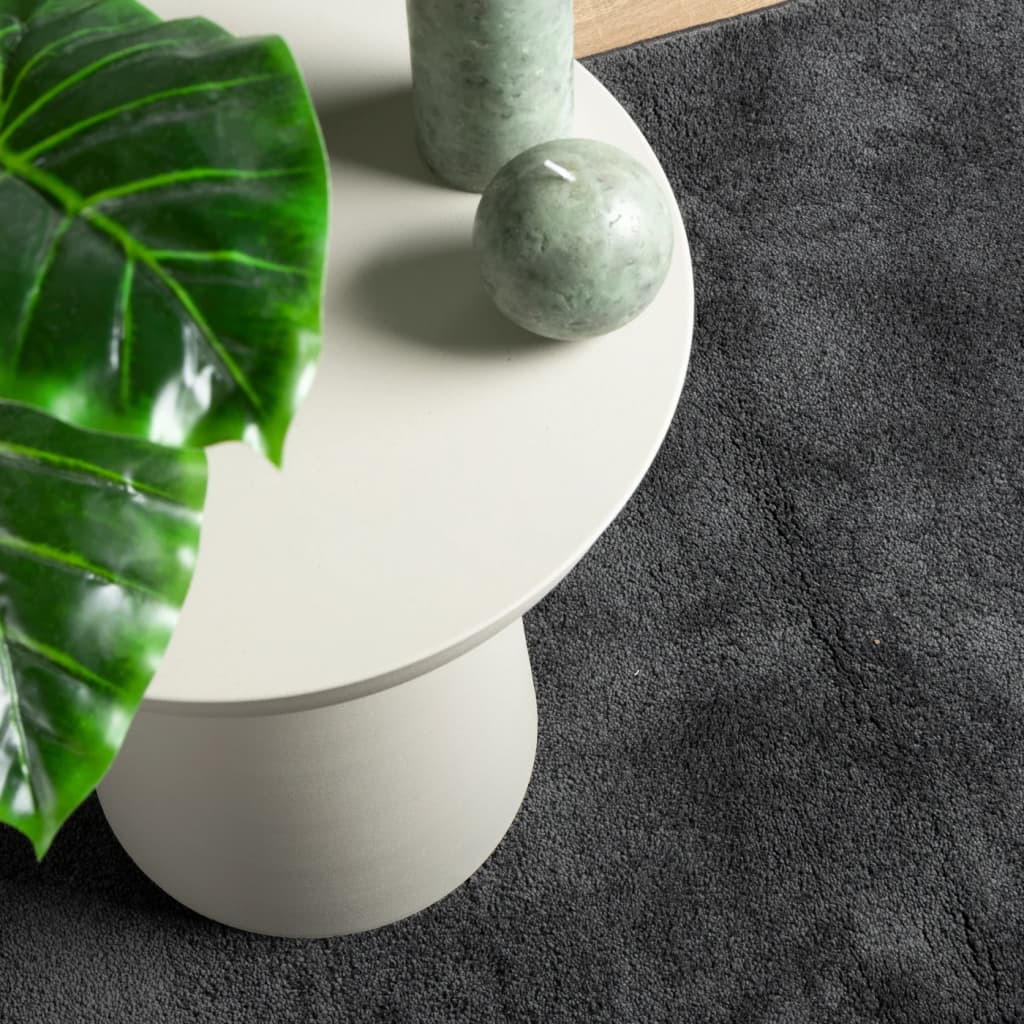 vidaXL Teppich OVIEDO Kurzflor Anthrazit 60x110 cm