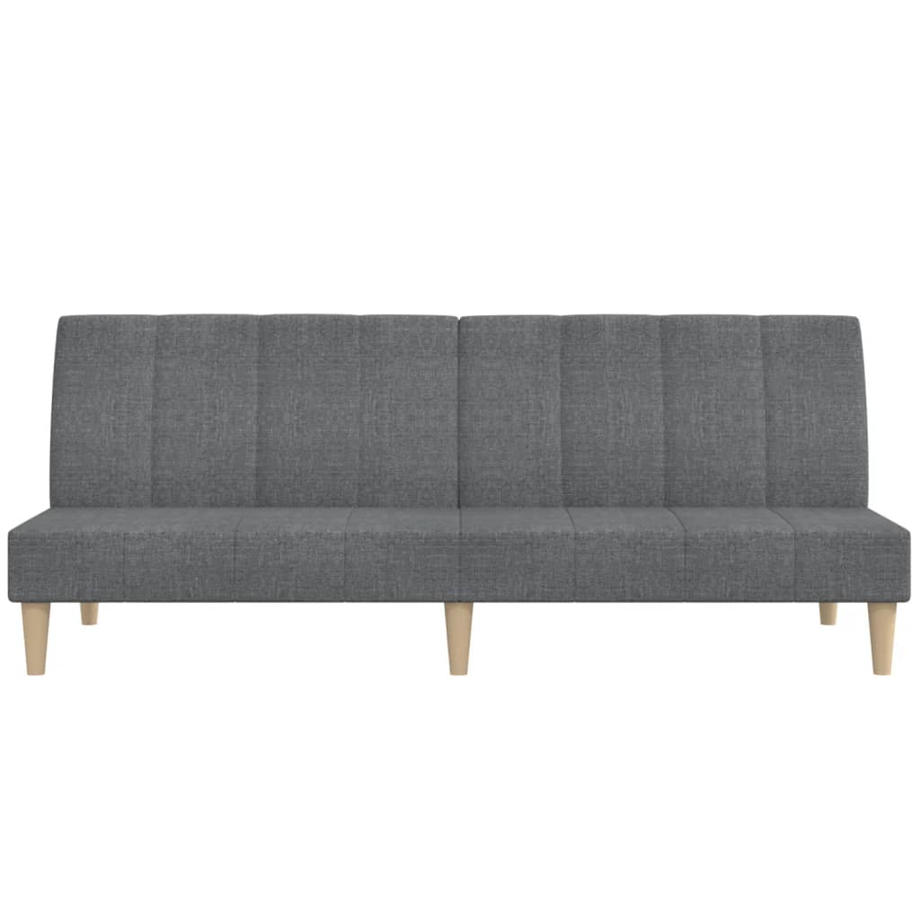 vidaXL Schlafsofa 2-Sitzer Hellgrau Stoff
