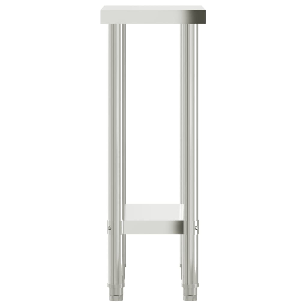 vidaXL Küchen-Arbeitstisch 55x30x85 cm Edelstahl