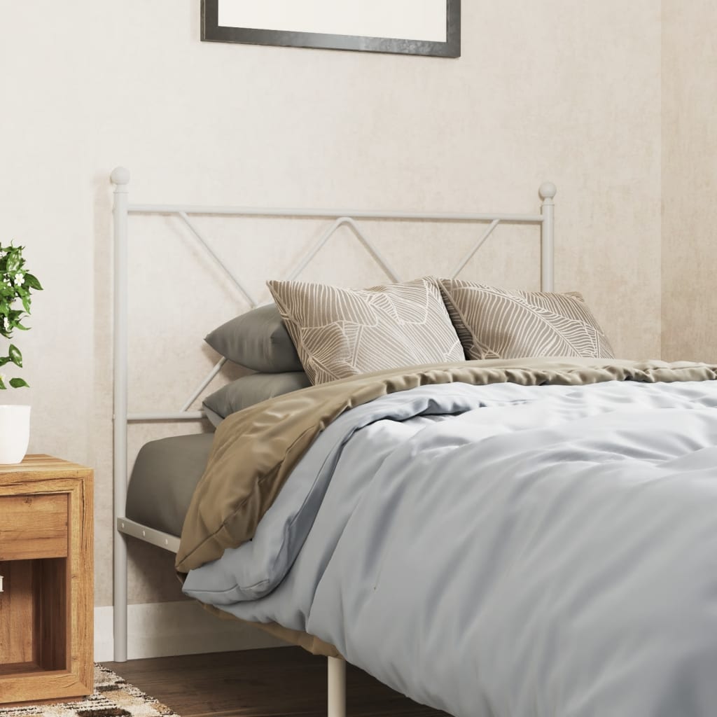 vidaXL Kopfteil Metall Schwarz 75 cm