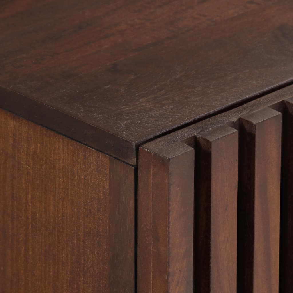 vidaXL TV-Schrank Braun 100x34x46 cm Massivholz Mango