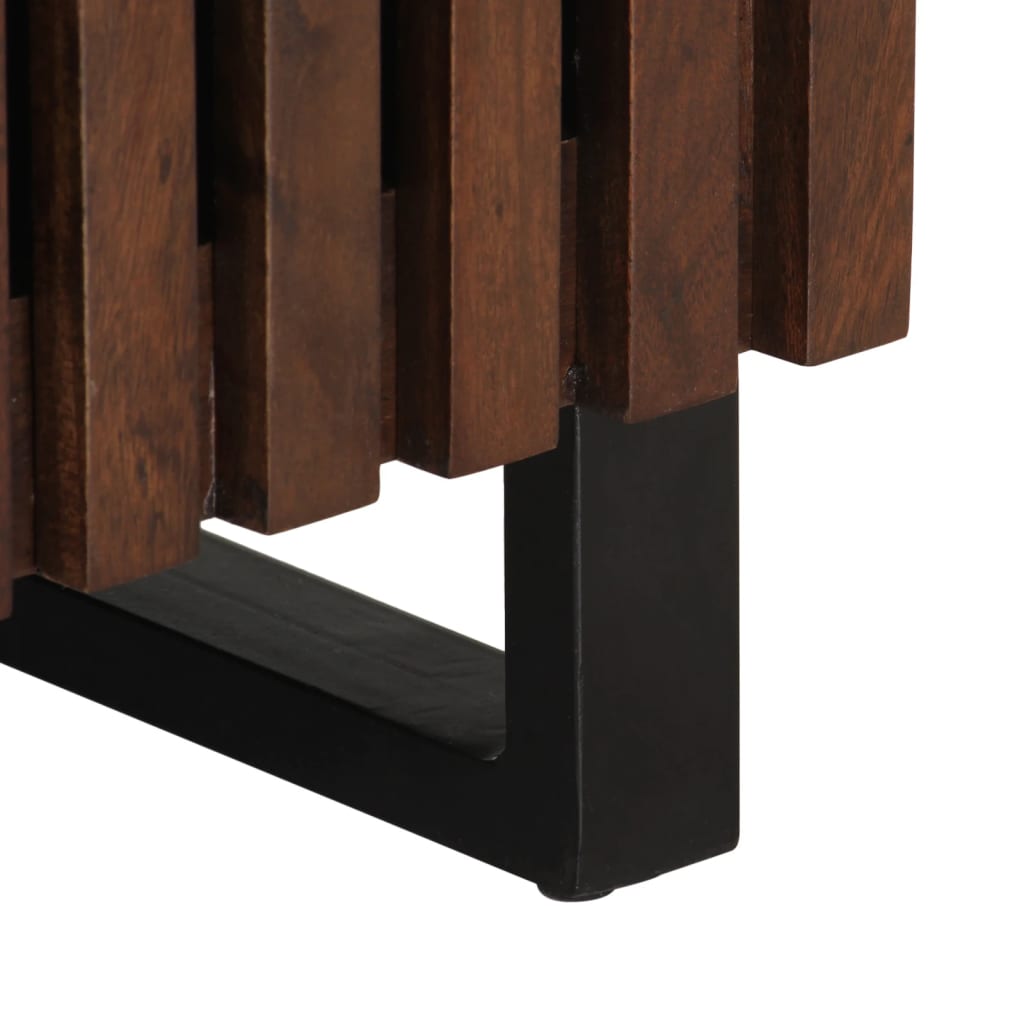 vidaXL TV-Schrank Braun 100x34x46 cm Massivholz Mango