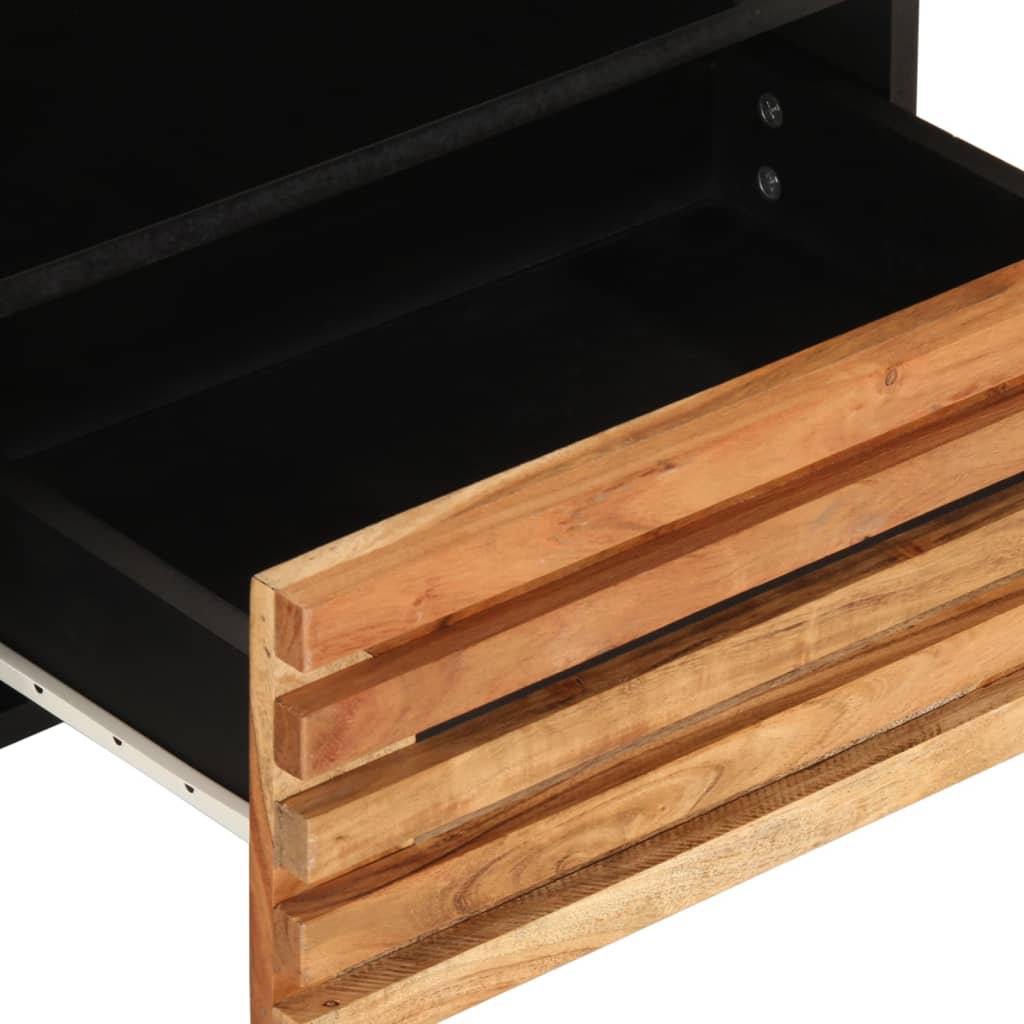 vidaXL TV-Schrank 80x34x46 cm Massivholz Akazie