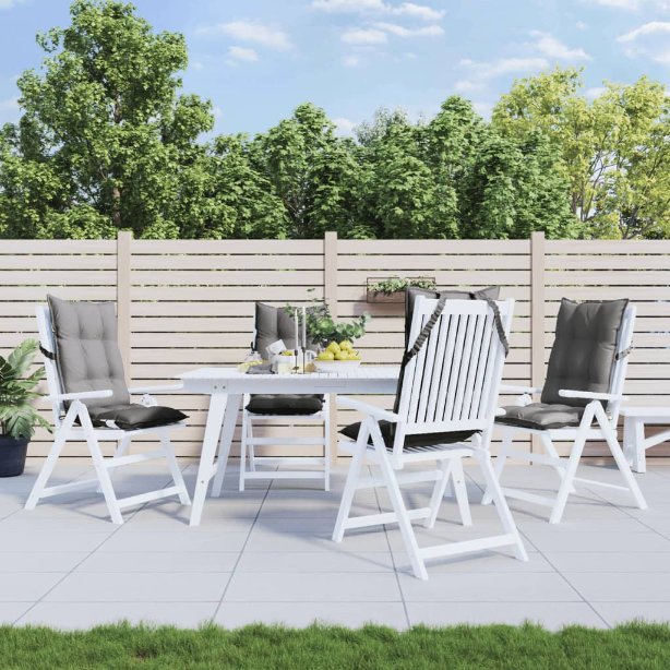 vidaXL Hochlehner-Auflagen 2 Stk. Anthrazit Oxford-Gewebe