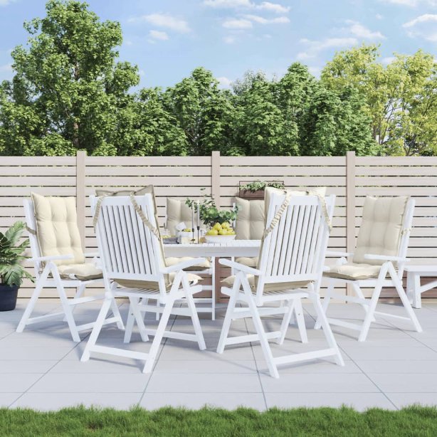 vidaXL Hochlehner-Auflagen 2 Stk. Anthrazit Oxford-Gewebe