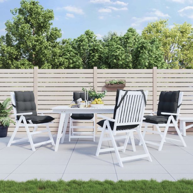 vidaXL Niedriglehner-Auflagen 2 Stk. Anthrazit Oxford-Gewebe