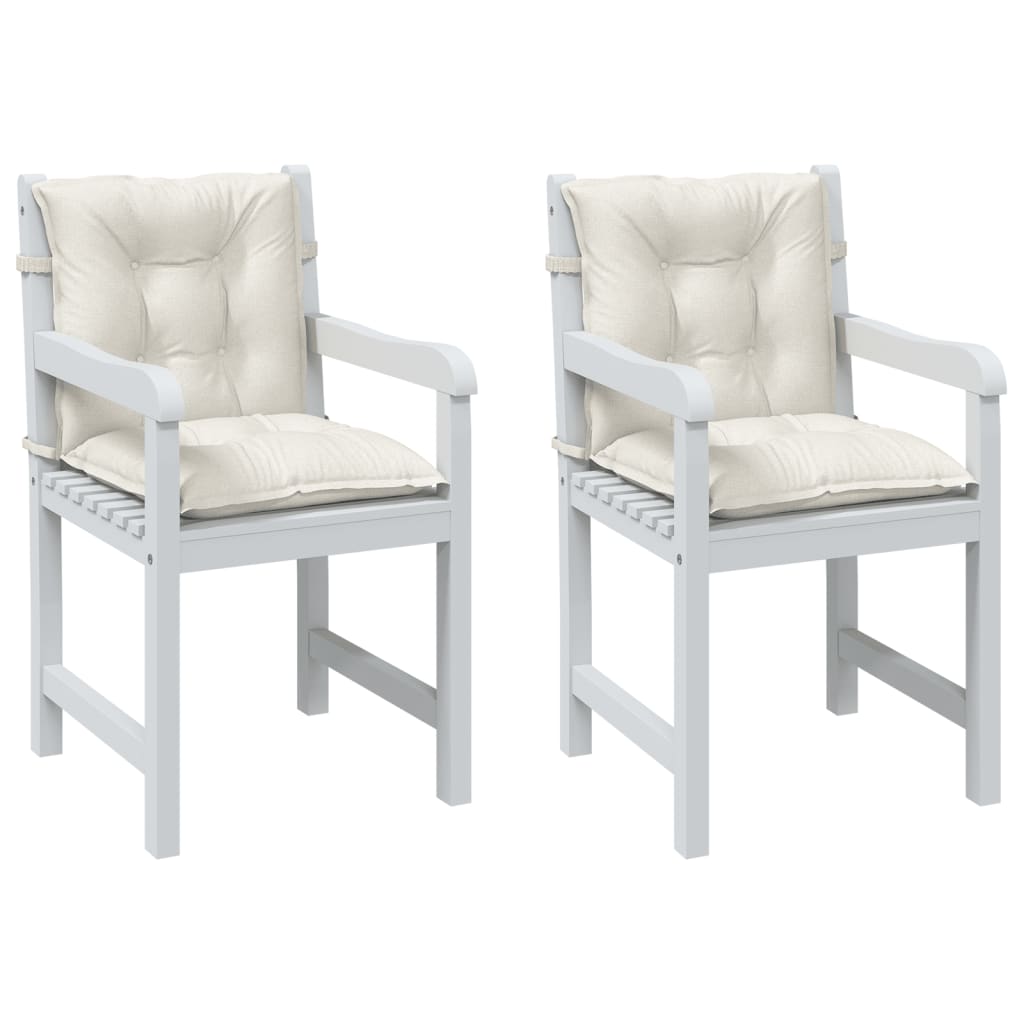 vidaXL Niedriglehner-Auflagen 2 Stk Melange Anthrazit 100x50x7cm Stoff