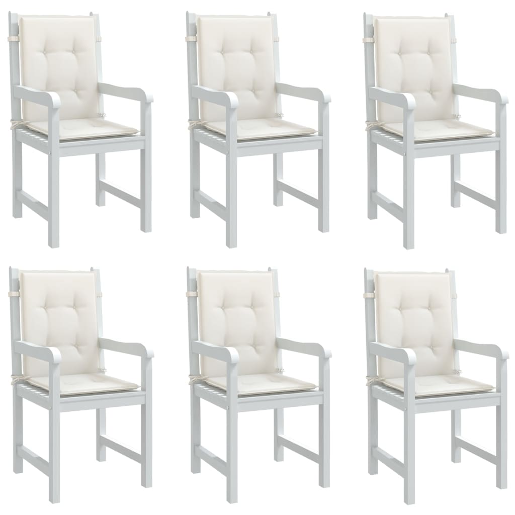 vidaXL Niedriglehner-Auflagen 2 Stk Melange Anthrazit 100x50x7cm Stoff