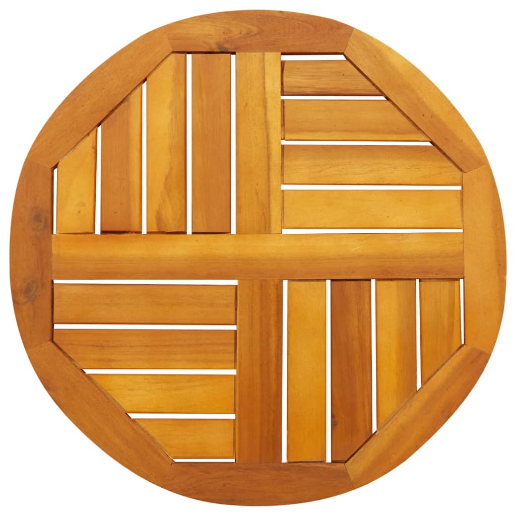 vidaXL Tischplatte Ø40x2 cm Rund Massivholz Akazie