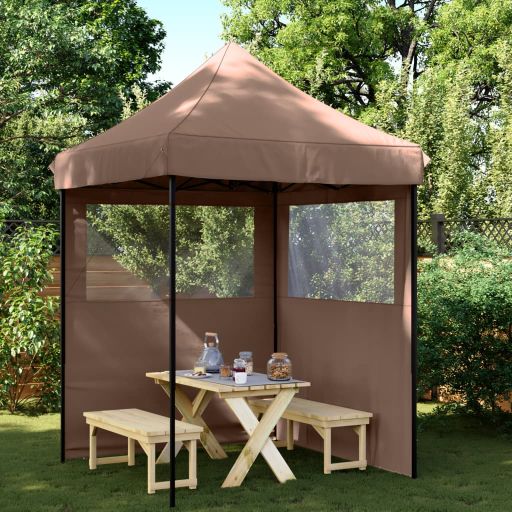 vidaXL Partyzelt Faltbar Pop-Up Beige 200x200x306 cm