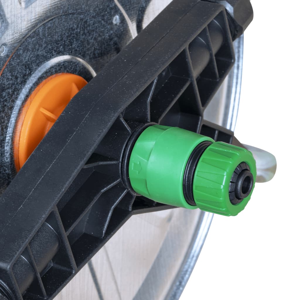 vidaXL Schlauchtrommel Wandmontage für 50m 1/2" oder 35m 3/4" Schlauch