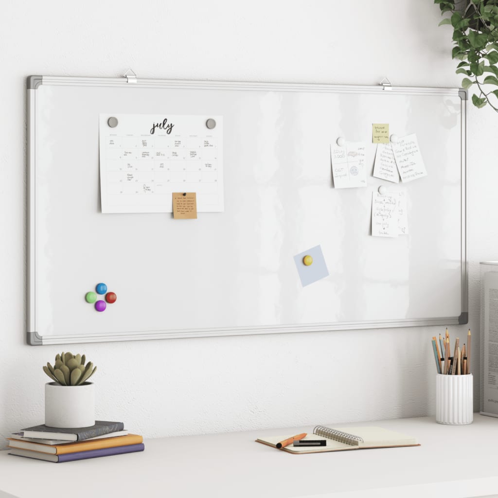 vidaXL Magnetisches Whiteboard 40x30x1,7 cm Aluminium