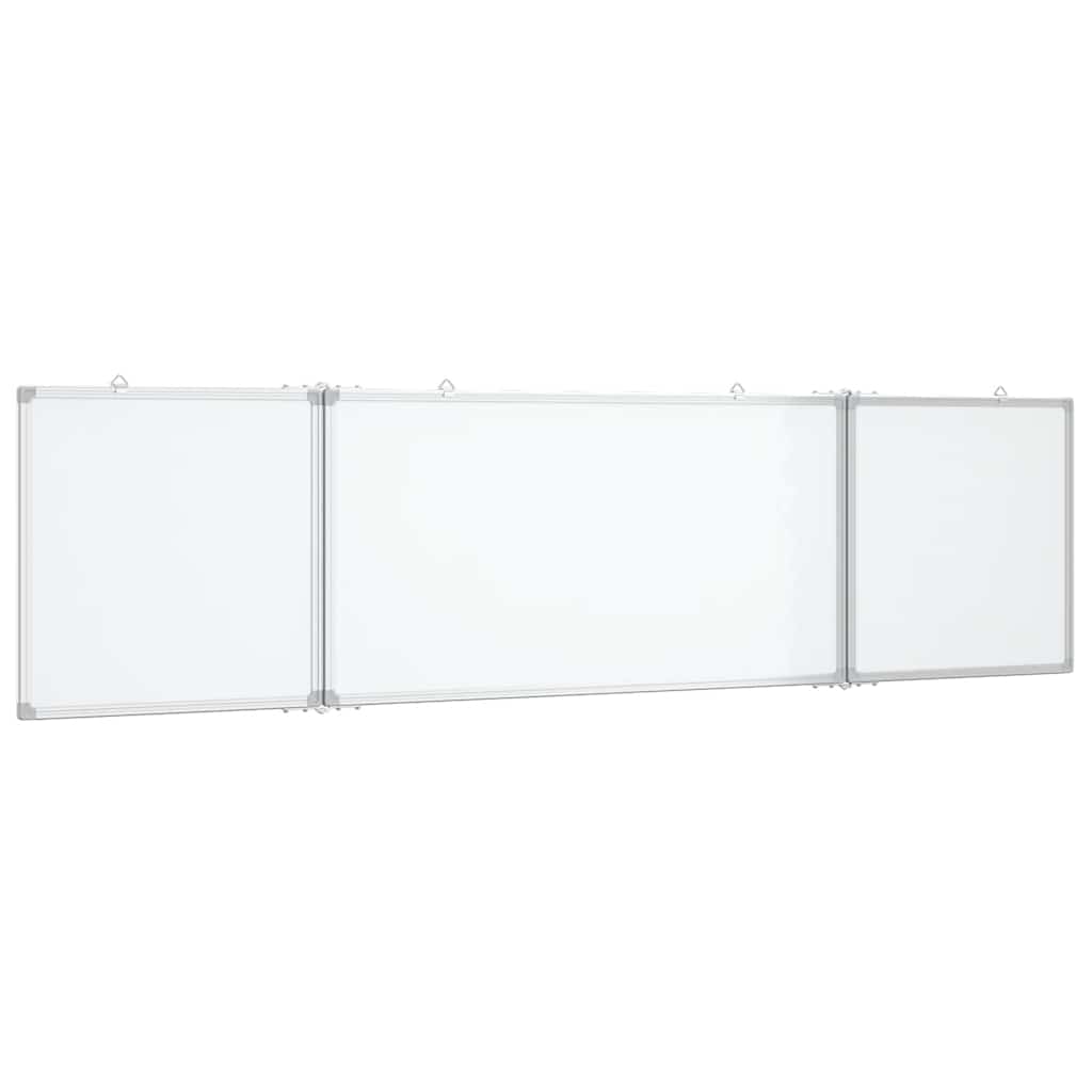 vidaXL Magnetisches Whiteboard Klappbar 160x40x1,7 cm Aluminium