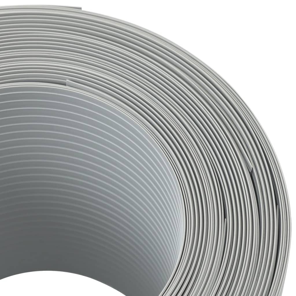 vidaXL Sichtschutzstreifen 10 Stk. Hellgrau 252,5x19 cm PVC