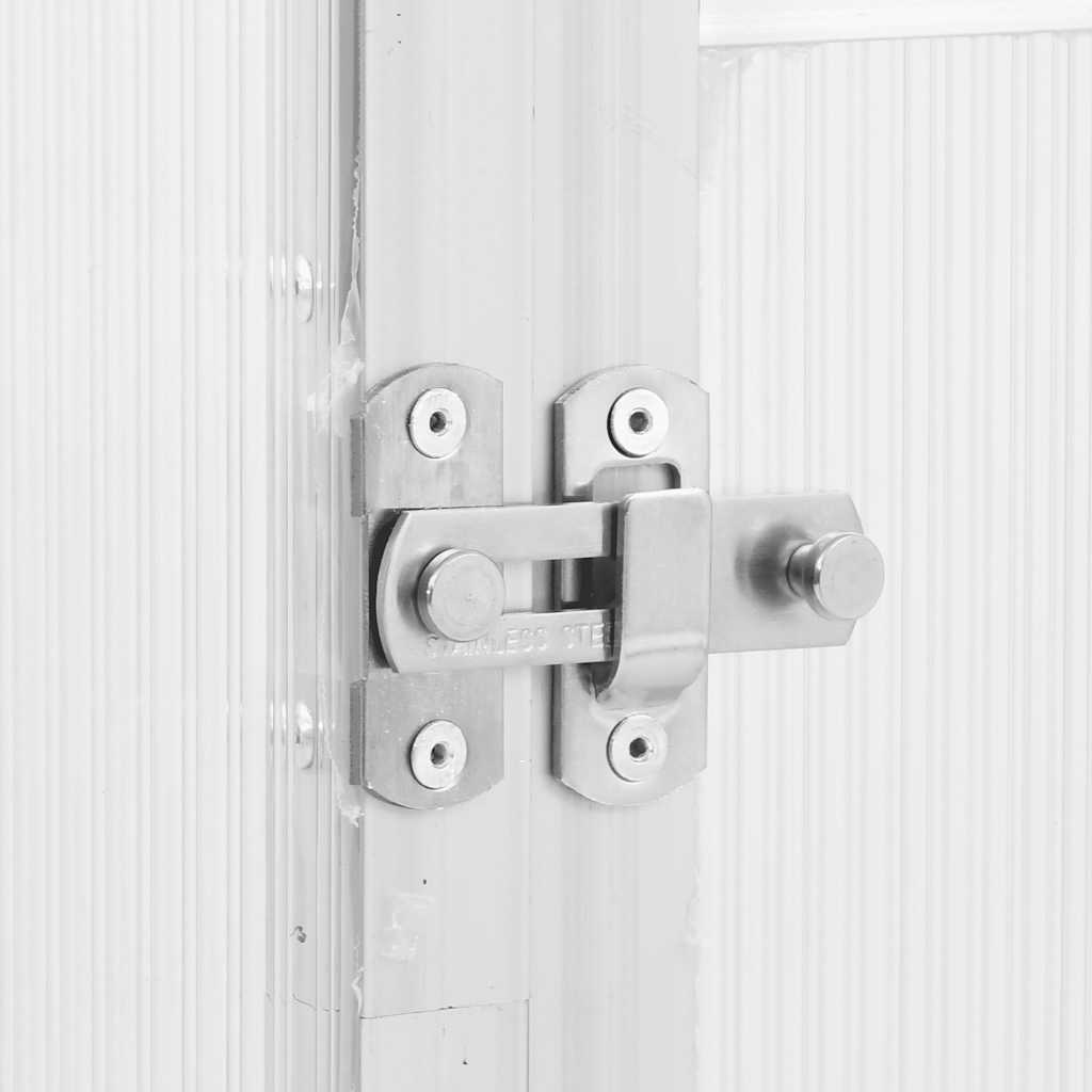 vidaXL Gewächshaus mit Fundamentrahmen Silbern 169x58x195cm Aluminimum