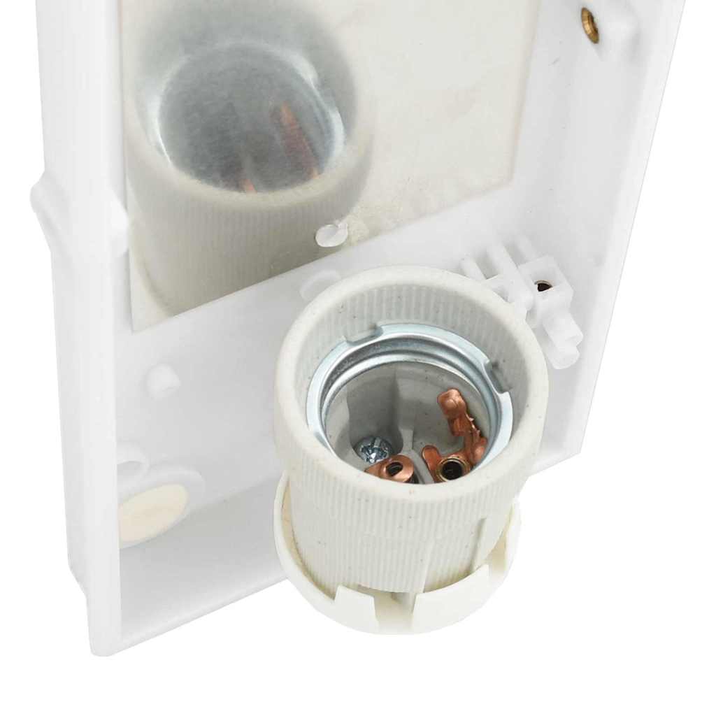 vidaXL Außenwandleuchte Silber 32 x 10 x 10 cm Edelstahl und Plastik