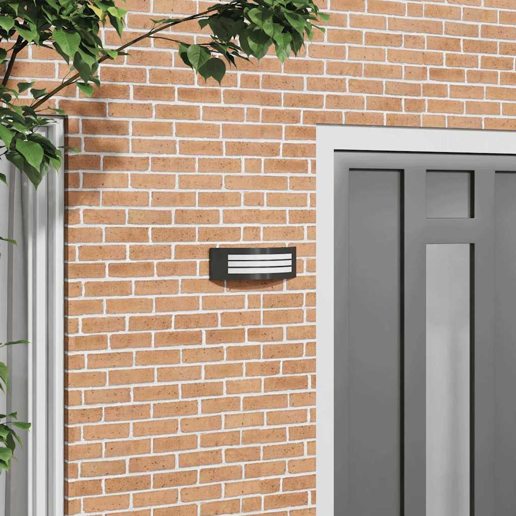 vidaXL Außenwandleuchte Silber 32 x 10 x 10 cm Edelstahl und Plastik