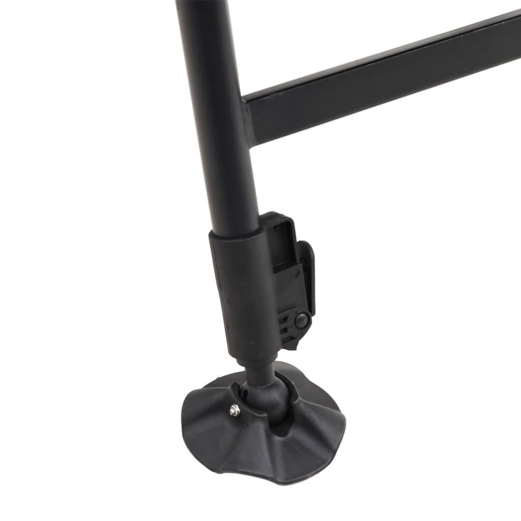 vidaXL Angelliege mit Verstellbaren Schlammbeinen Klappbar Grün