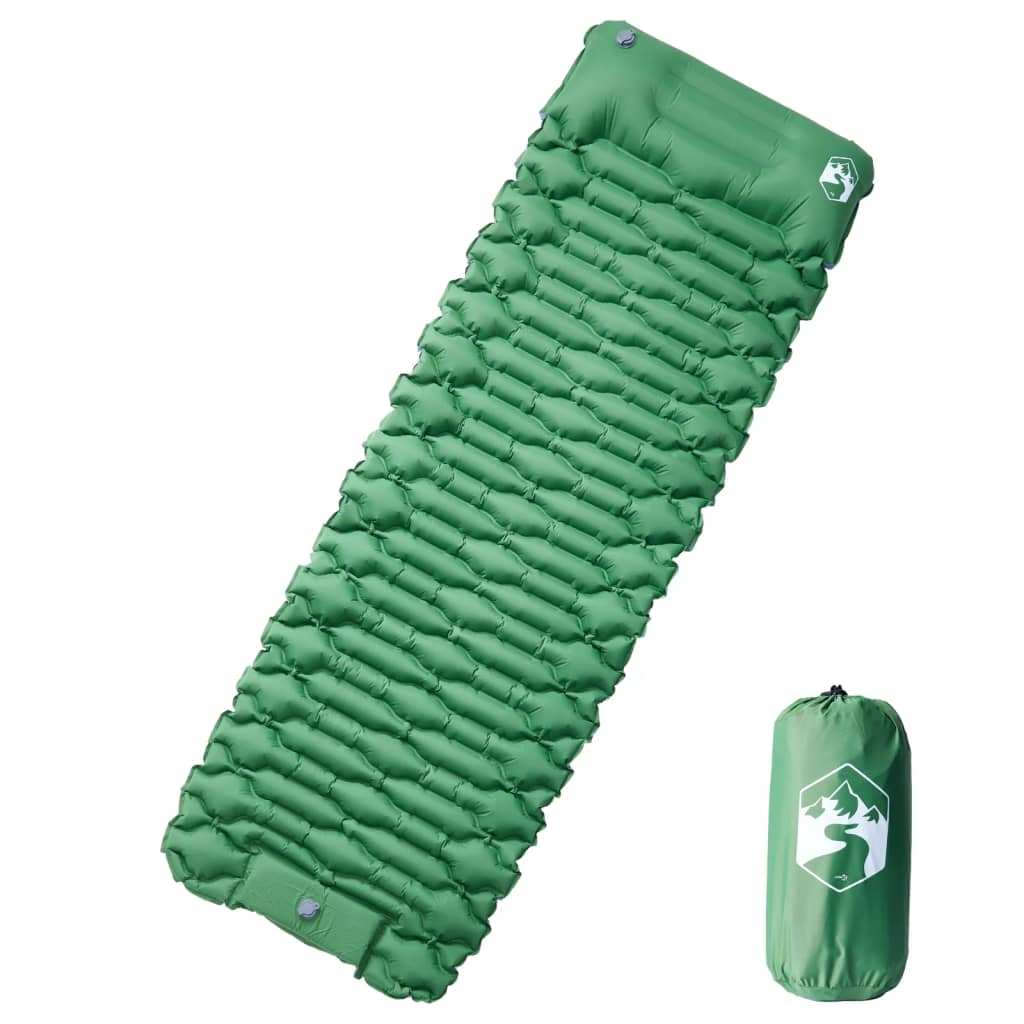 Selbstaufblasende Isomatte mit Kissen Blau
