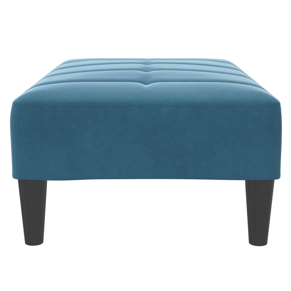 vidaXL Fußhocker Blau 77x55x31 cm Samt